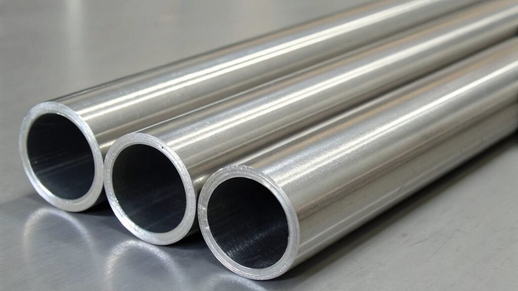 A magnified cross-section of an extruded seamless tube showing a perfectly uniform, unbroken grain structure all the way around.